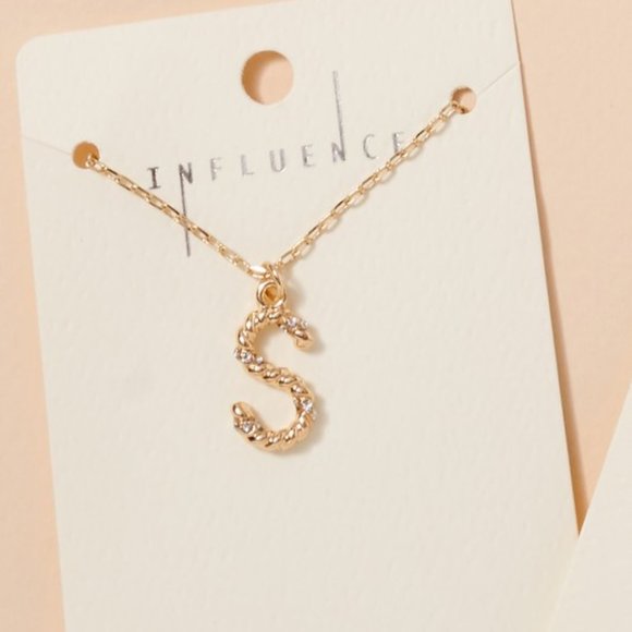 Brinisity Jewelry - LETTER "S" NECKLACE
